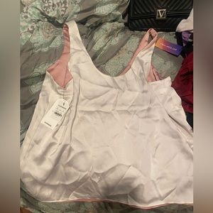 Express reversible satin work shirt